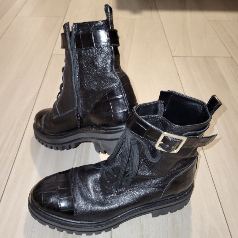 Italian leather boots